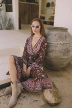 Load image into Gallery viewer, Aura The Label Moroccan Wrap Dress
